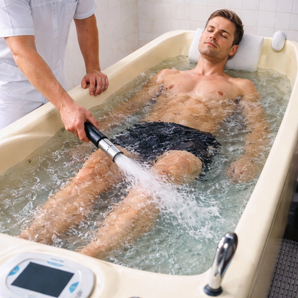 Vodoléčba - podvodní masáž